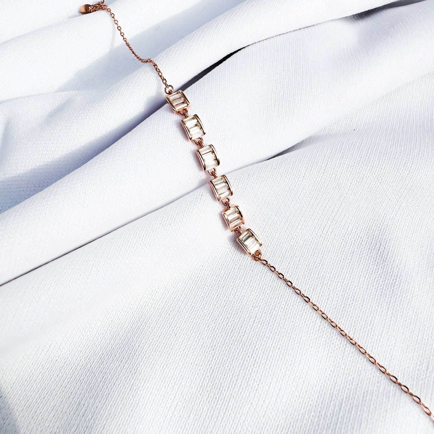 Rose Gold Bagutte Bracelet