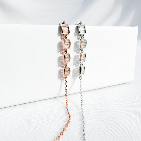 Rose Gold Bagutte Bracelet