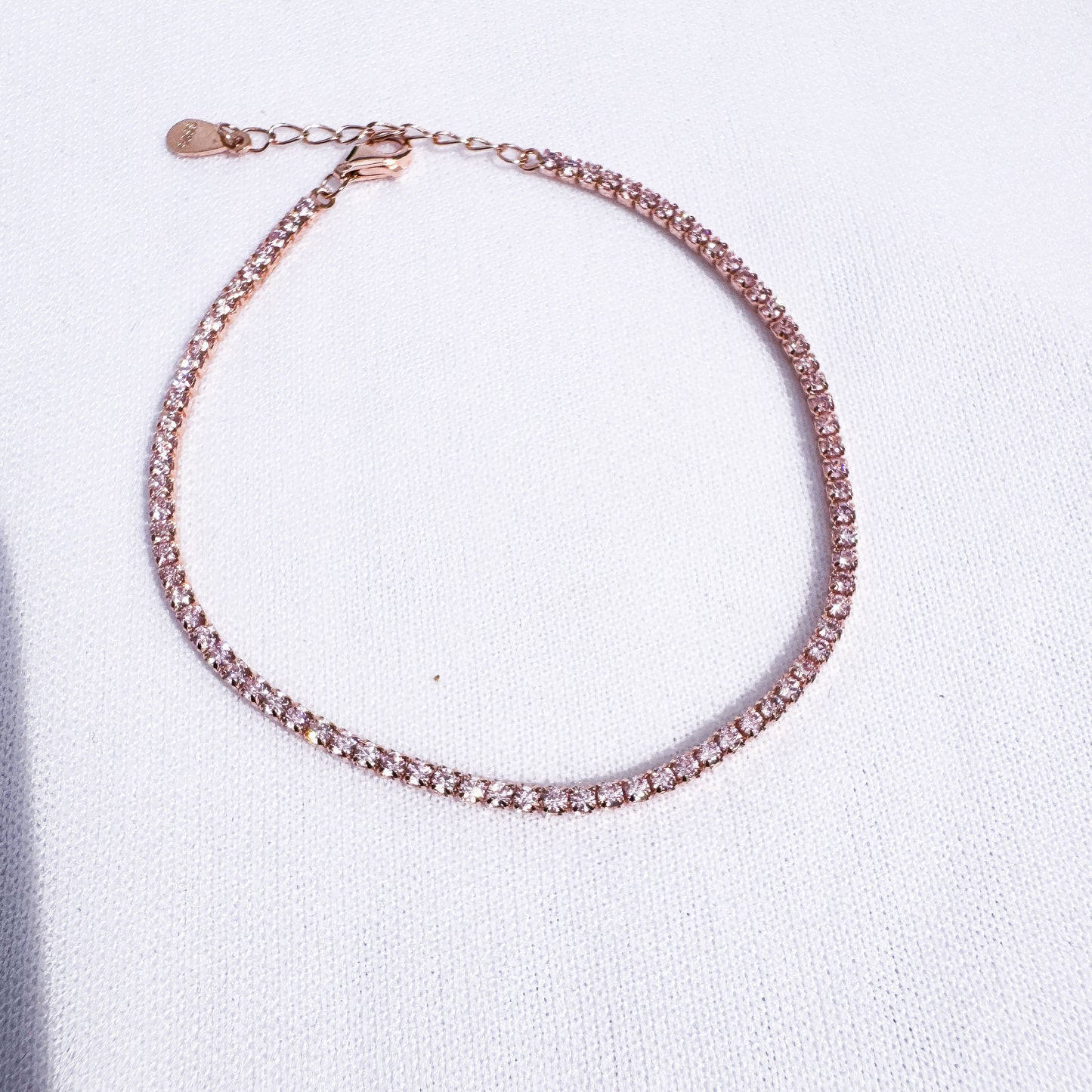Pink Tennis Bracelet