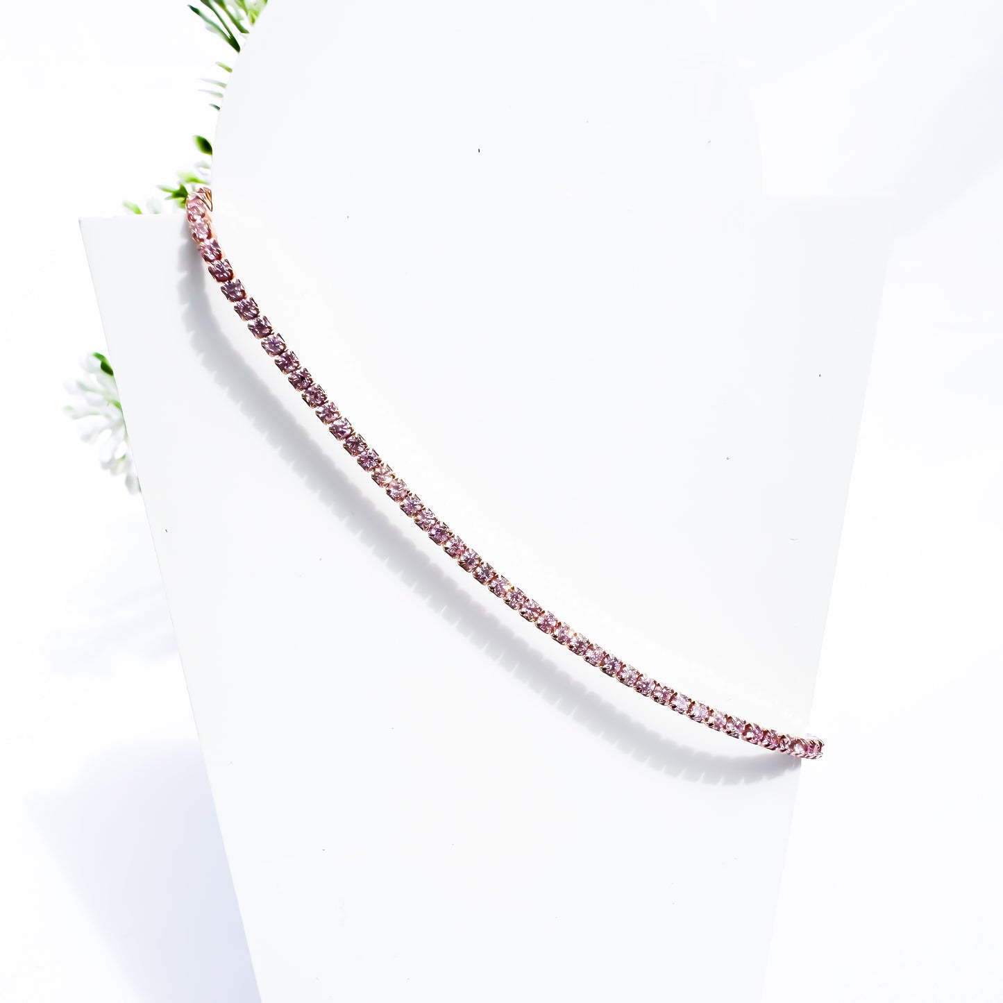 Pink Tennis Bracelet