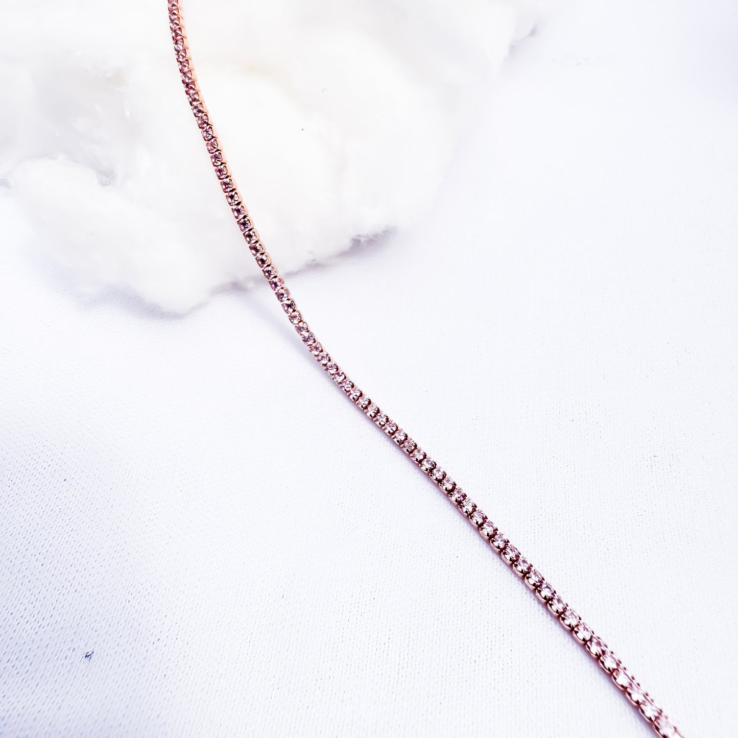 Pink Tennis Bracelet