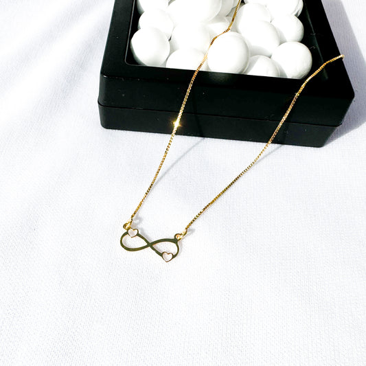 Infinity Heart Gold-plated Necklace