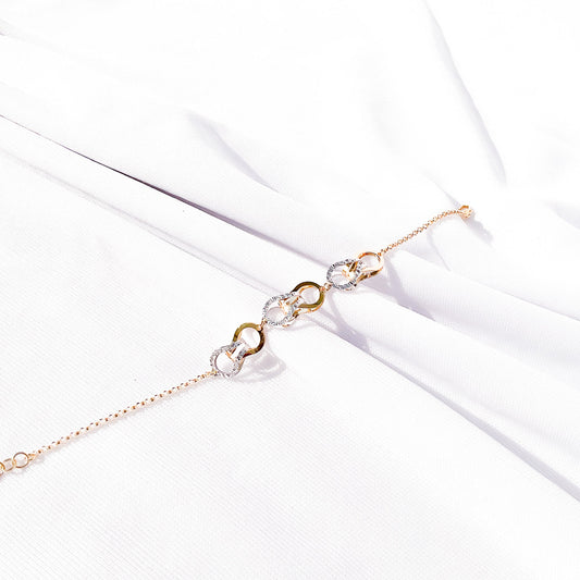 Gold Dual Tone Italian Bracelet - Sparklet