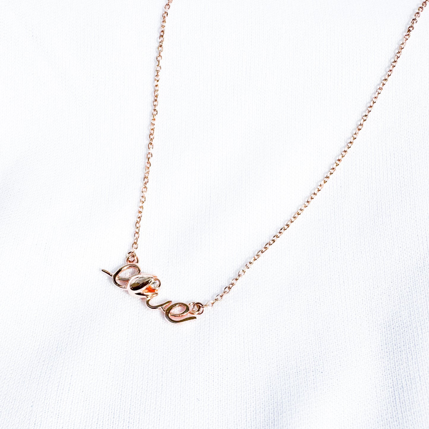 Love Rose Gold Necklace