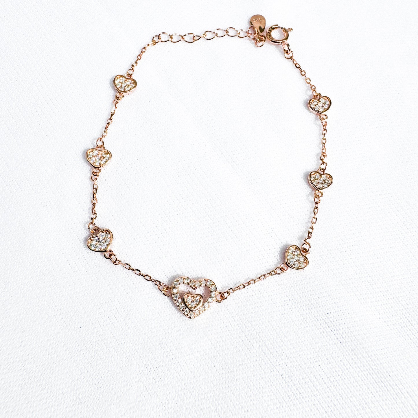 Heart Charm Bracelet