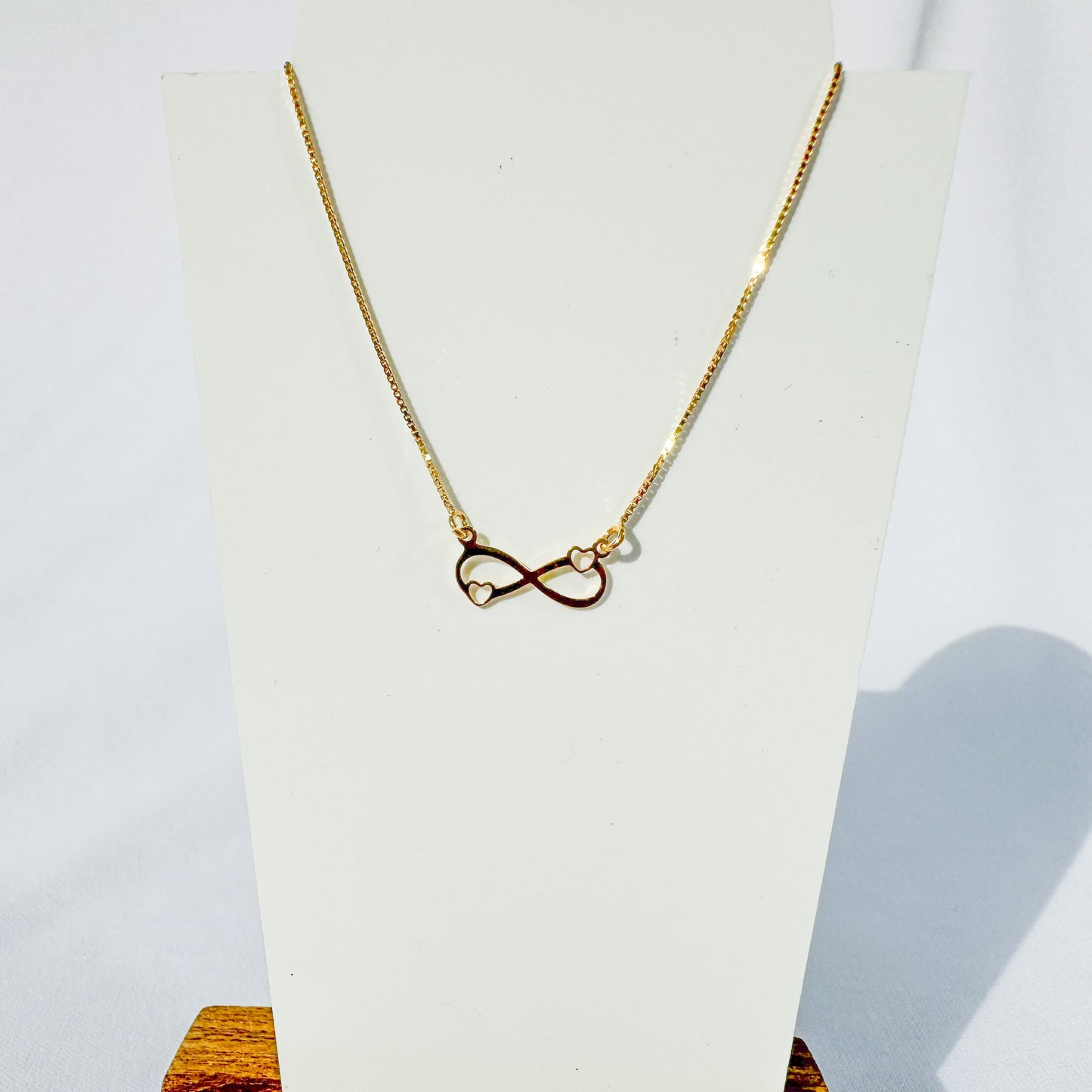 Infinity Heart Gold-plated Necklace
