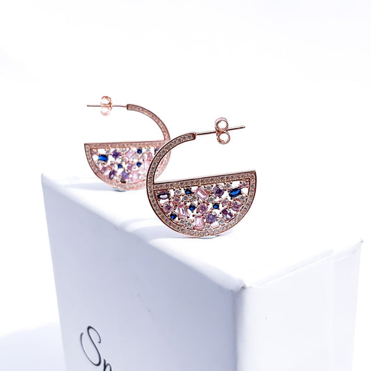 Celestial Elegance Crystal Earrings - Sparklet