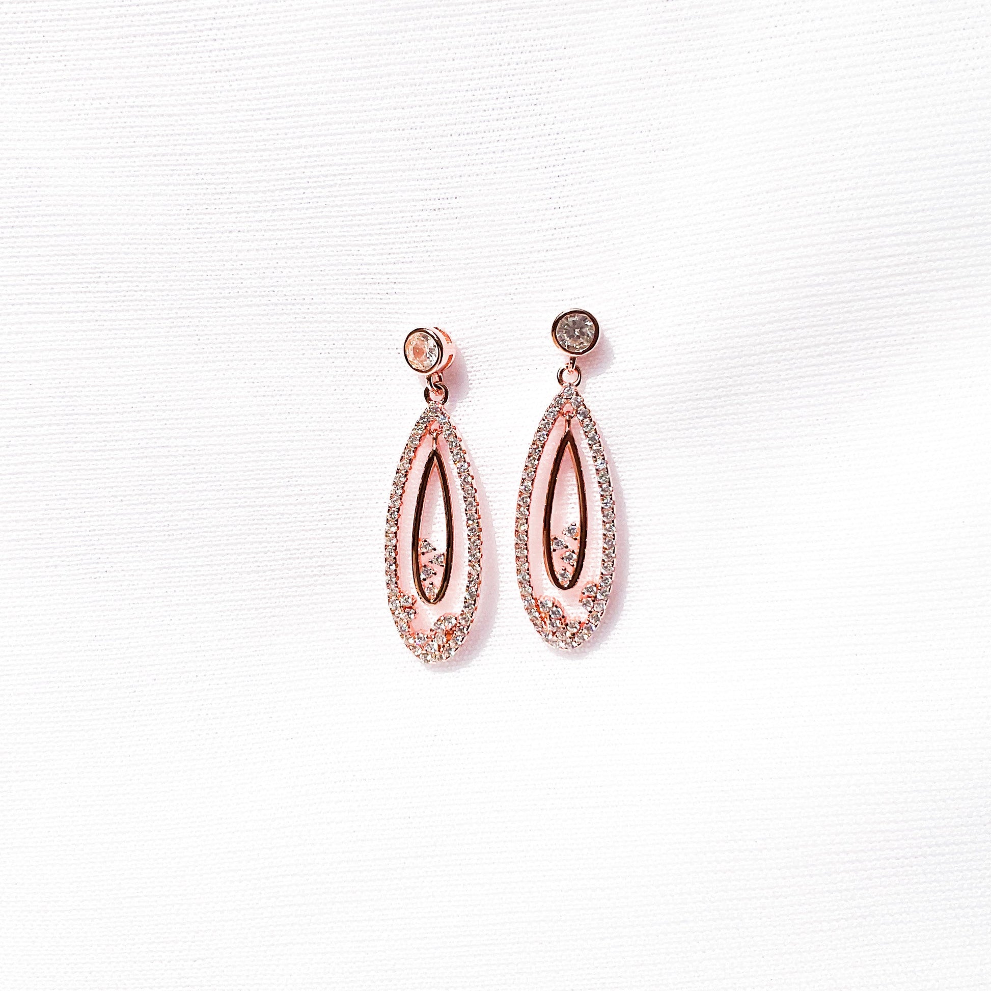 Rose Gold Blossom Earings - Sparklet