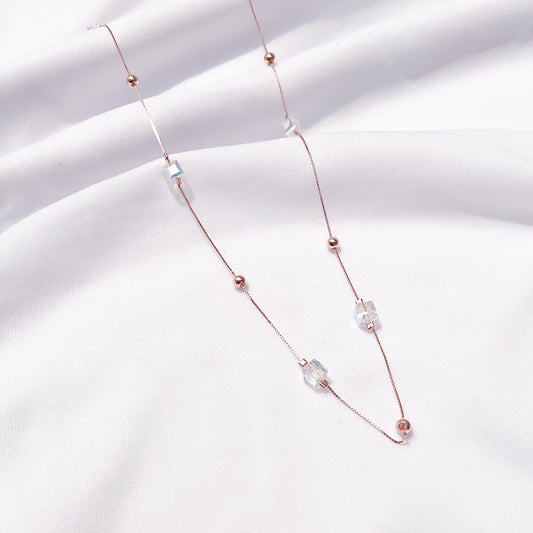 Rose Gold Crystal Beads Chain - Sparklet