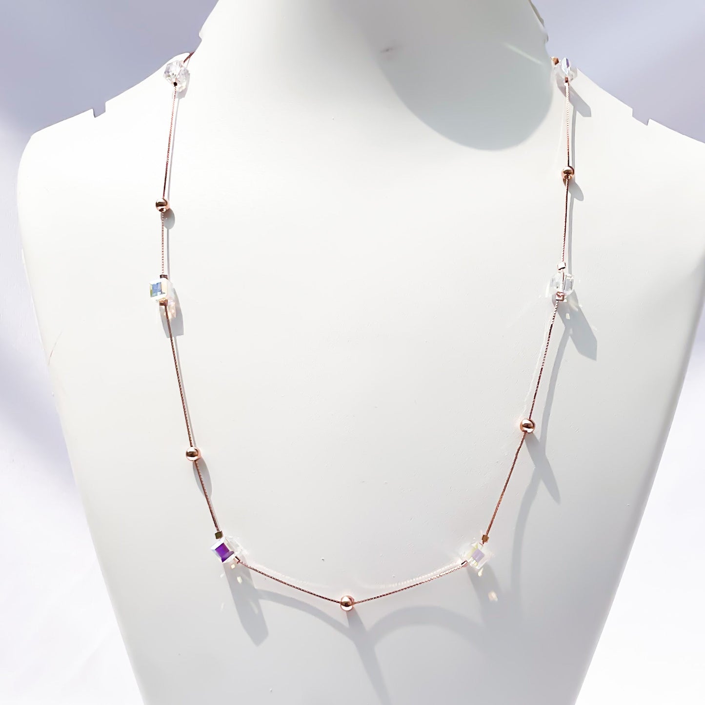 Rose Gold Crystal Beads Chain - Sparklet