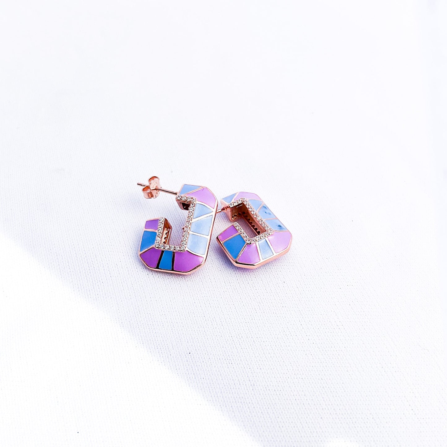 Rose Gold Drop Earrings - Sparklet