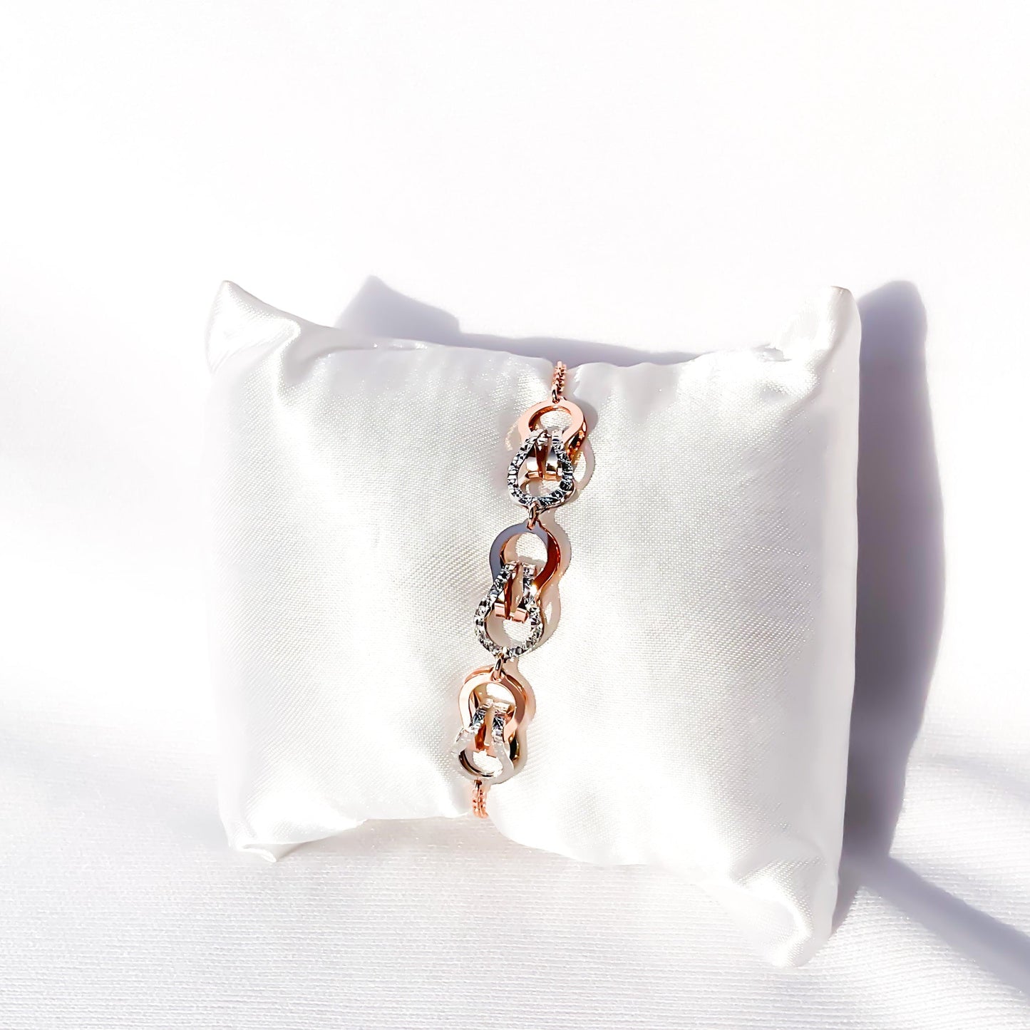 Rose Gold Dual Tone Italian Bracelet - Sparklet