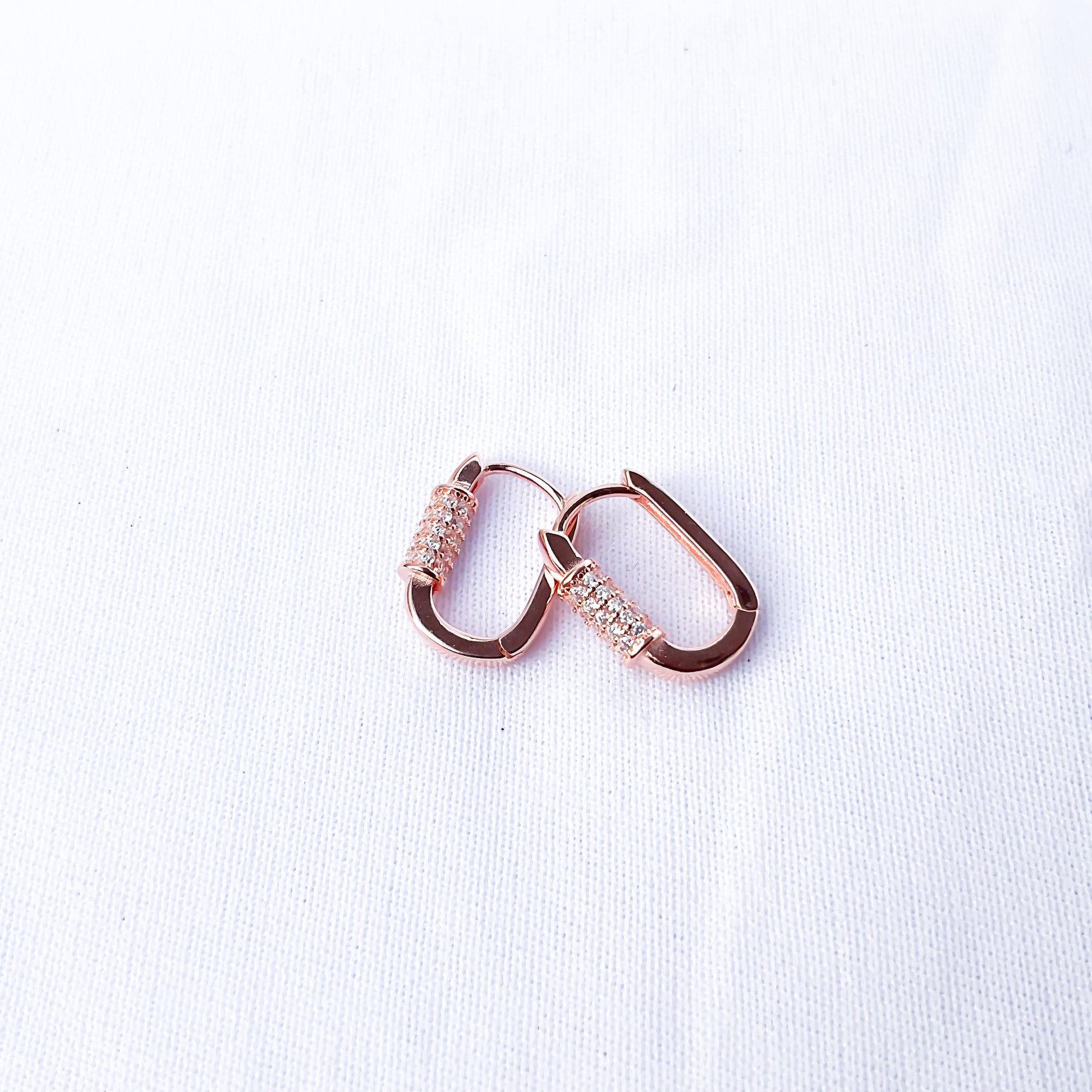 Rose Gold Hoop Earring - Sparklet