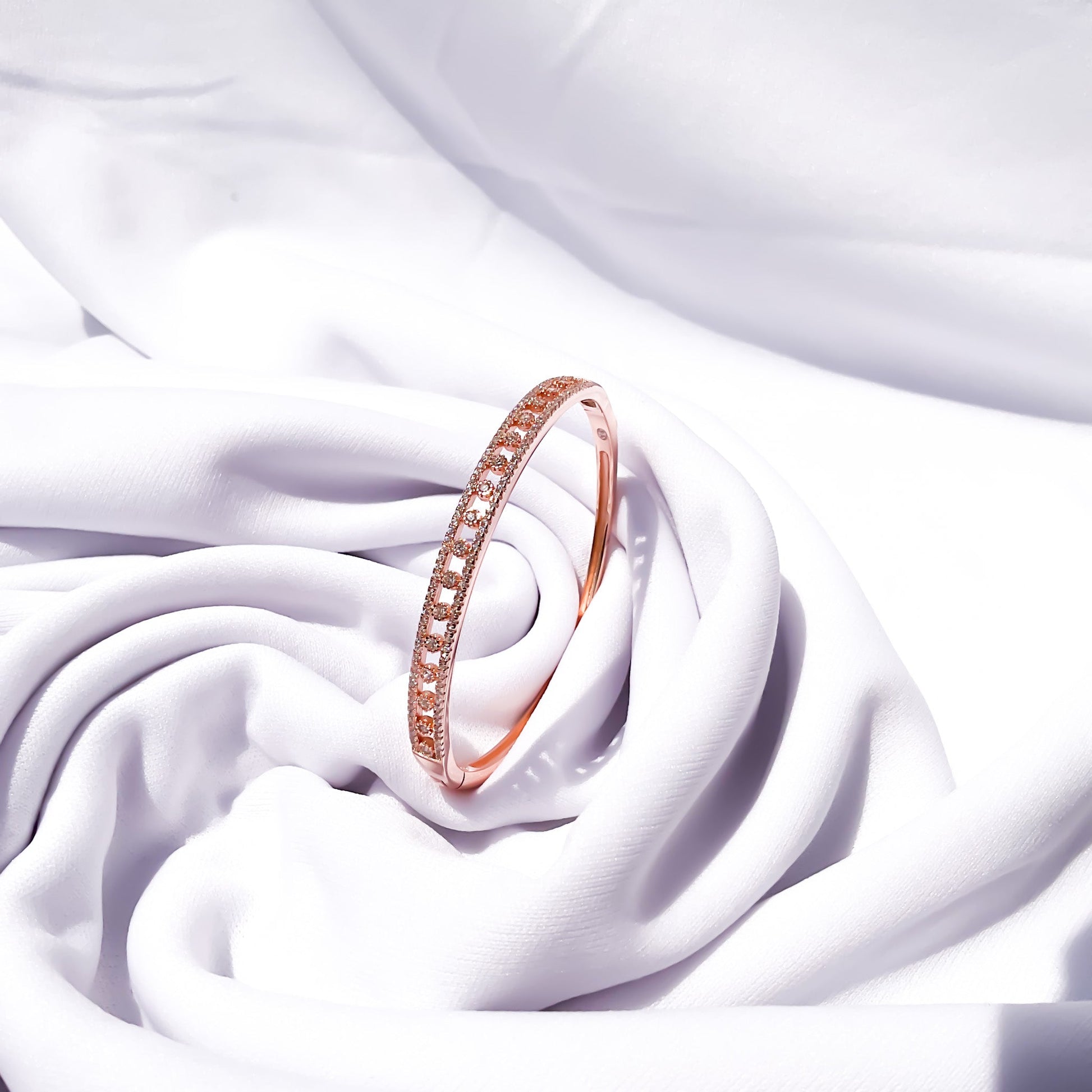 Rose Gold Radient Diamond Bracelet - Sparklet