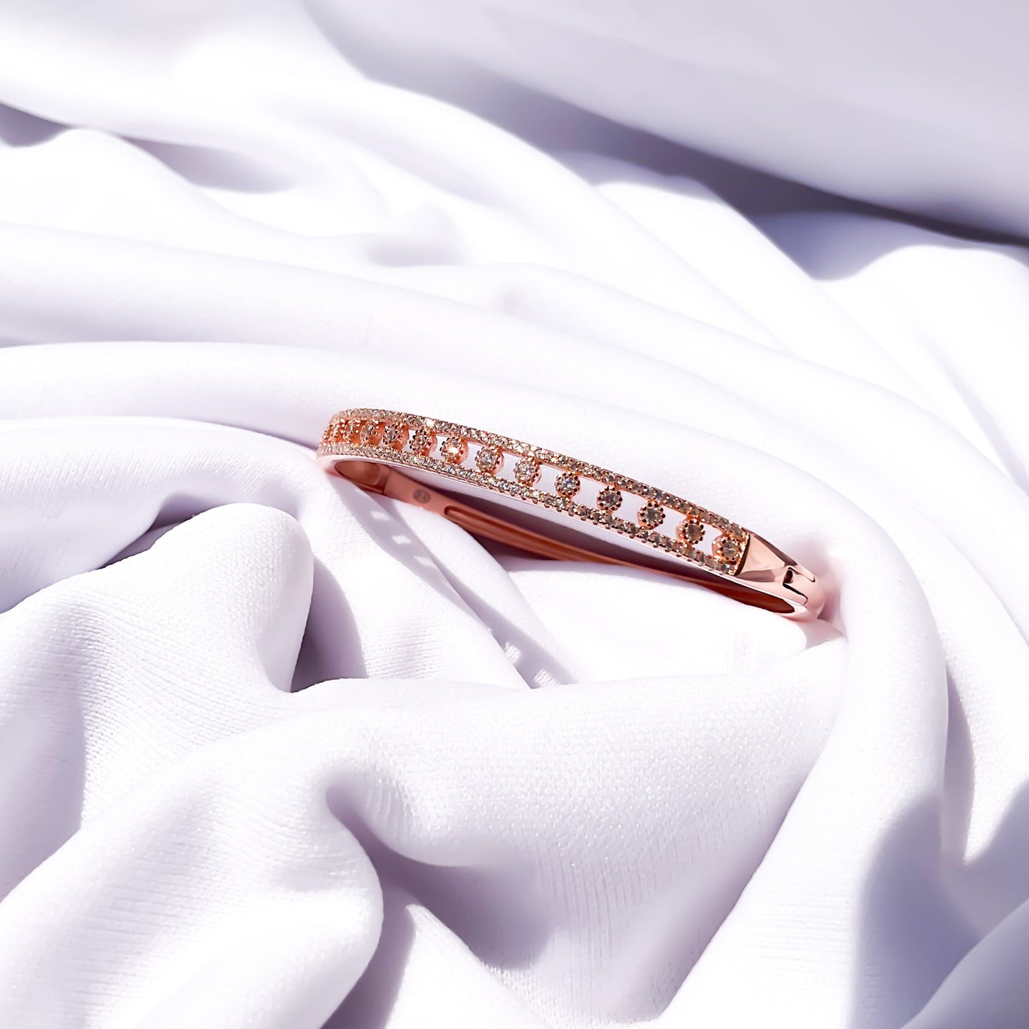 Rose Gold Radient Diamond Bracelet - Sparklet