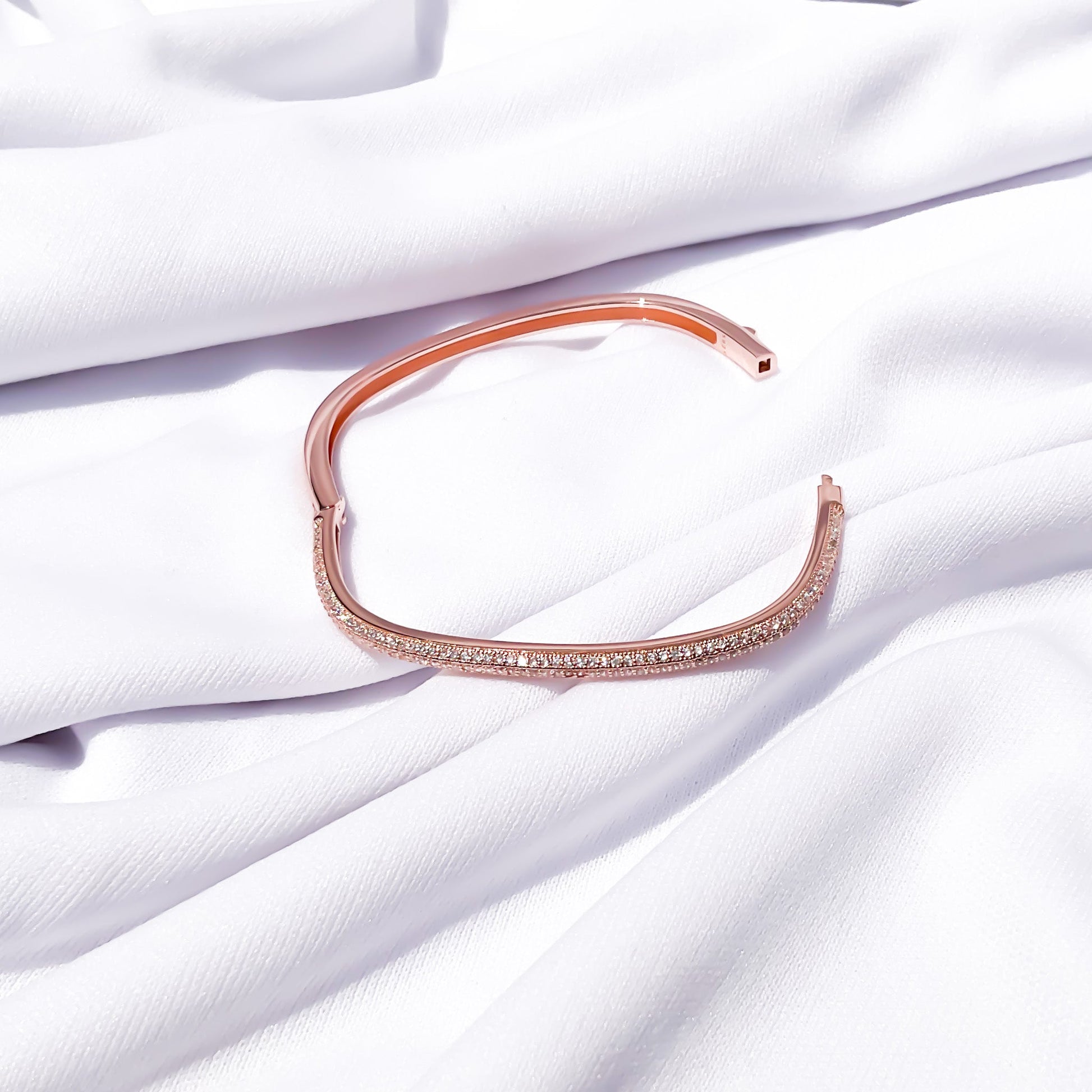 Rose Gold Slender Bracelet - Sparklet