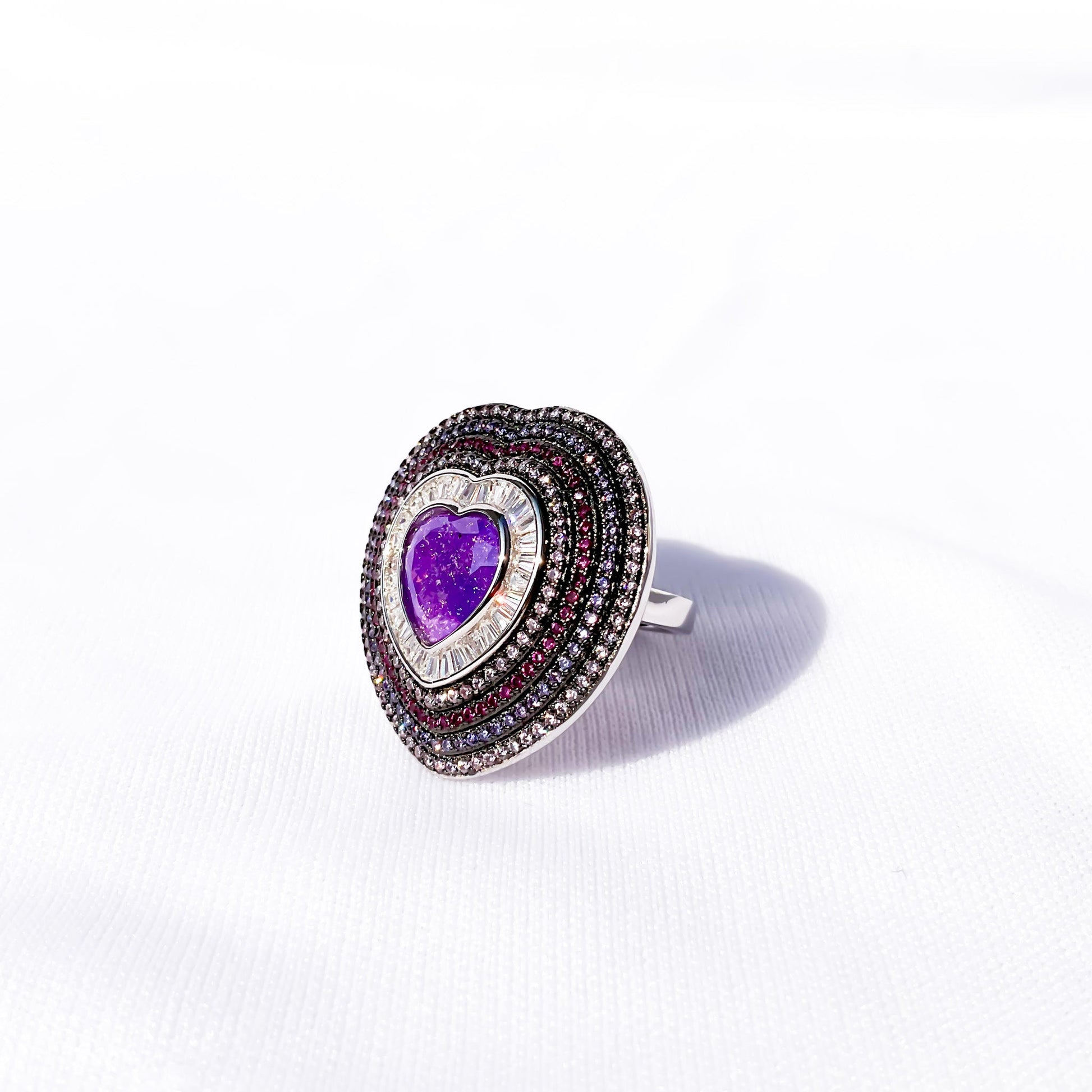 Silver Amethyst Elegance Ring - Sparklet