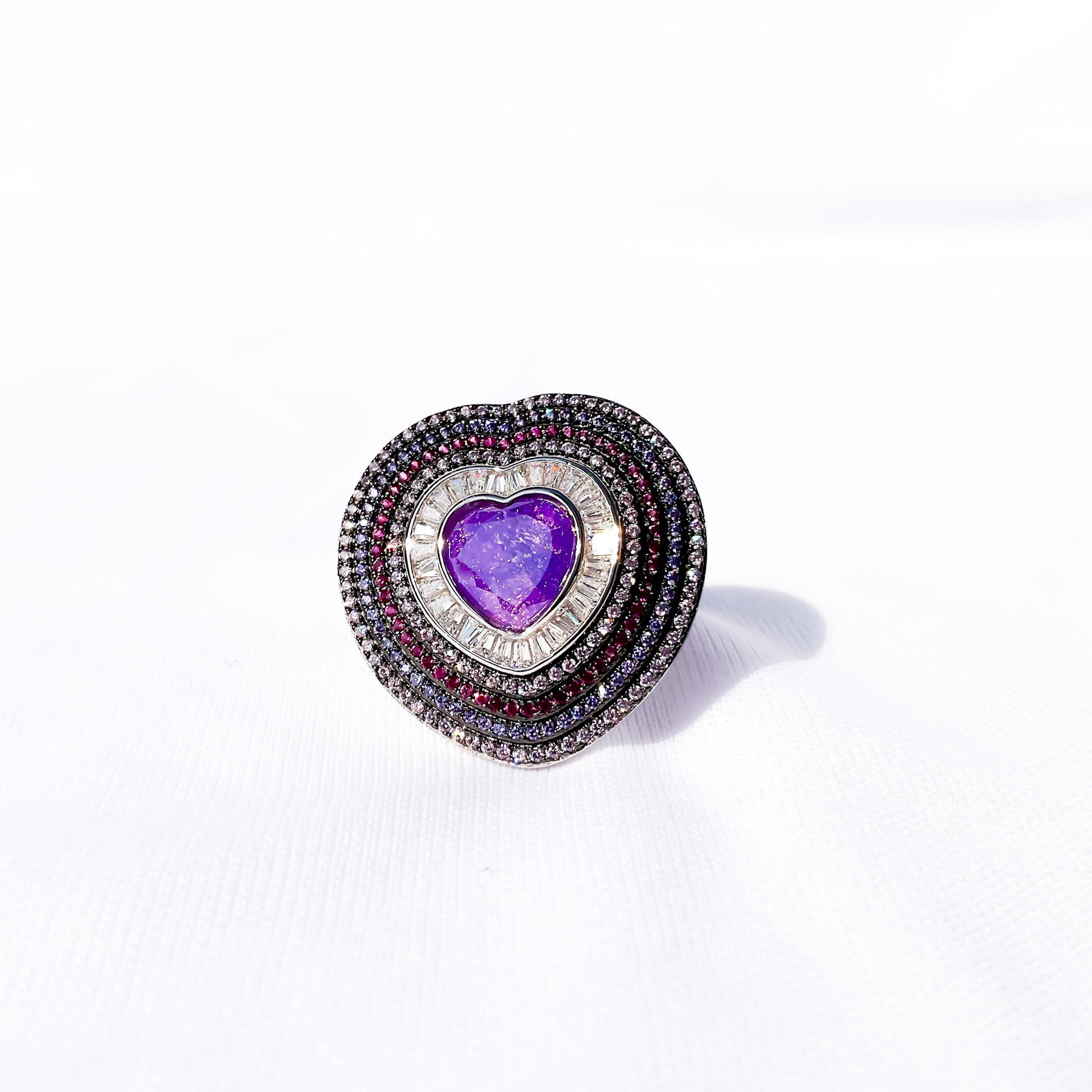 Silver Amethyst Elegance Ring - Sparklet