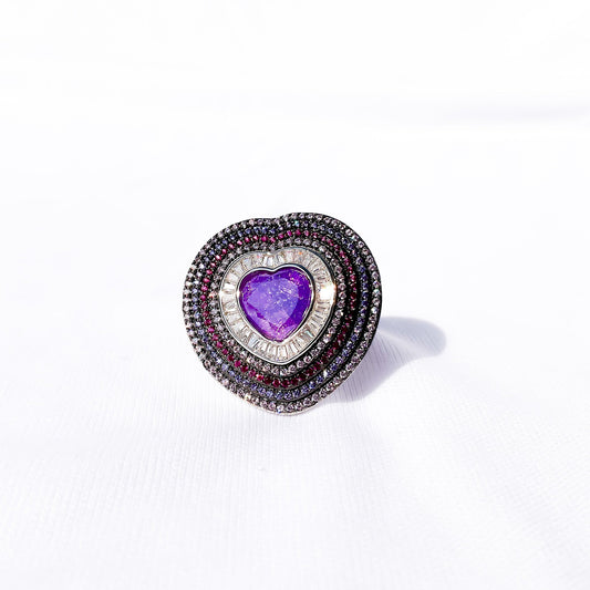 Silver Amethyst Elegance Ring - Sparklet