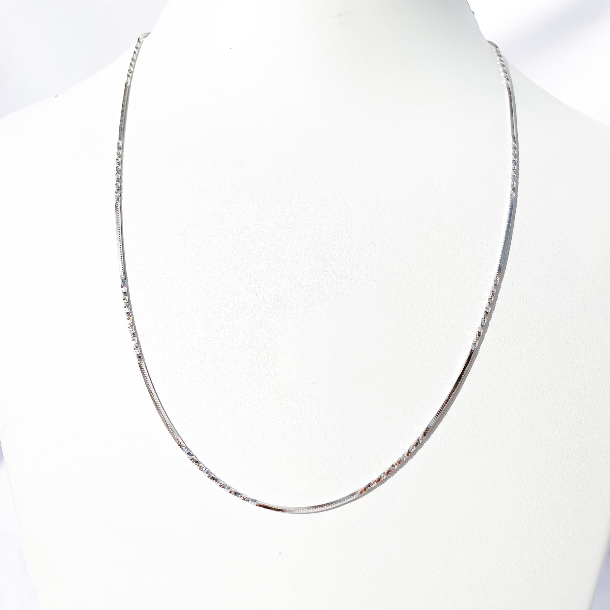 Silver Italian Zig - Zag Chain - Sparklet