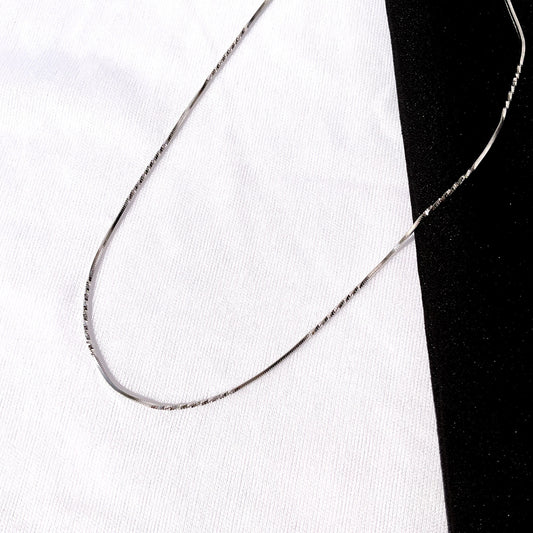 Silver Italian Zig - Zag Chain - Sparklet