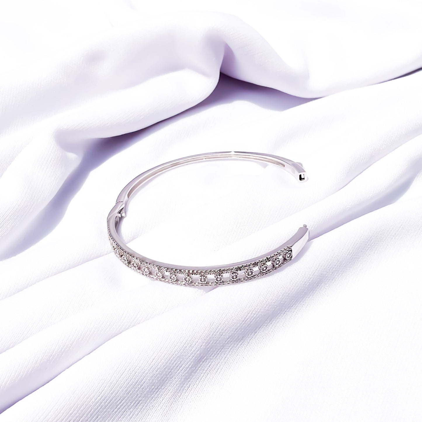 Silver Radiant Diamond Bracelet - Sparklet