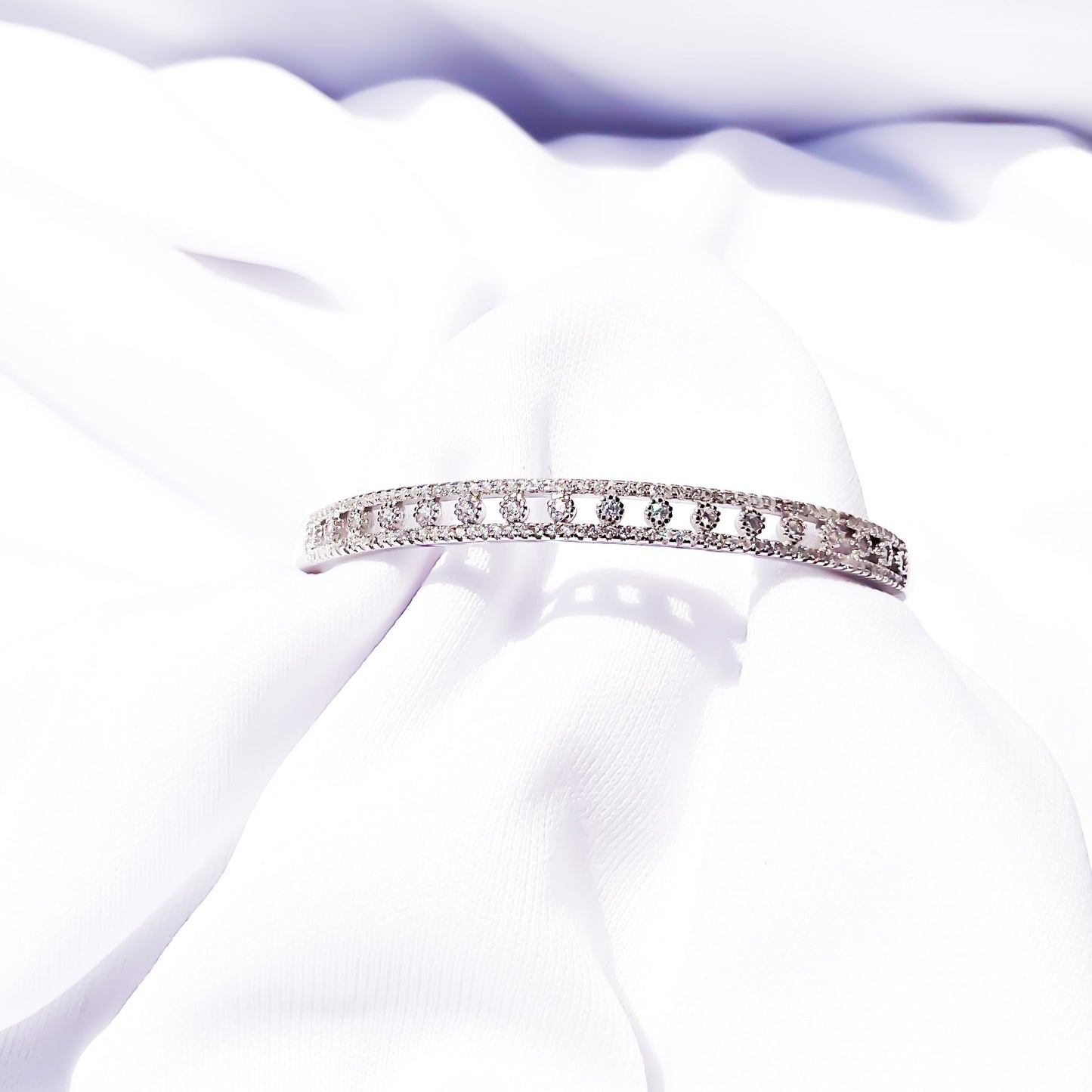 Silver Radiant Diamond Bracelet - Sparklet